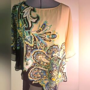 Dana Buchman Tiered Top  Sz S